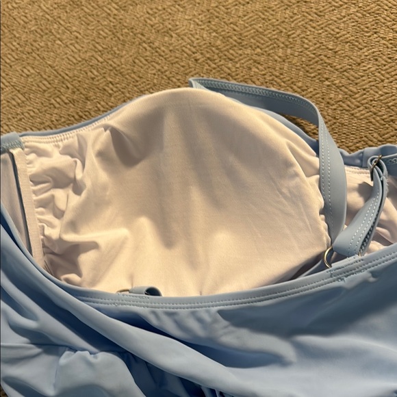 NWOT Light Blue Tankini Swimsuit Size 2XL - Picture 7 of 10